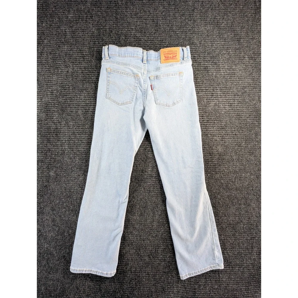 Levis Jeans Boys 8 Blue Denim Light Wash Distressed 5 Pocket Classic Bootcut